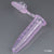 Microcentrifuge Tube, 0.5mL, Attached Snap Cap, Violet, 500/Stand -111554V