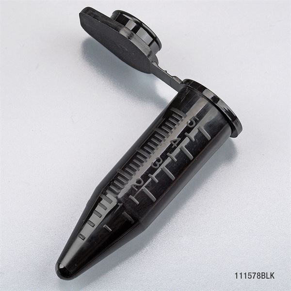 Diamond Midi Centrifuge Tube, 5.0mL, Black, 50/Bag, 4 Bags/Unit-111578BLK