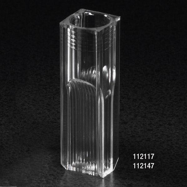NEW & IMPROVED Cuvette, Semi-Micro, 2.5mL, with 2 Clear Sides, 100/Tray, 5 Trays/Unit-112147