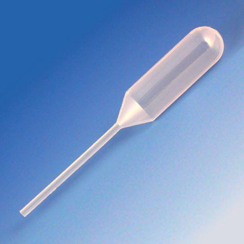 Transfer Pipet, 4.0mL, Narrow Stem, Short, 85mm, 500/Dispenser Box-136020-500