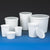 Container, Multi-Purpose, PE, Economy Style, 8oz (240mL), Tall Style, Separate Snap Lid, White-271009W