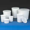 Container, Multi-Purpose, PE, Economy Style, 86oz (2580mL), Separate Snap Lid, White-271086W