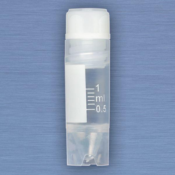 CryoCLEAR vials, 1.0mL, STERILE, Internal Threads,Conical Bottom, Self-Standing, 50/Bag, 10 Bags/Case-3001