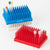 Peg Tube Rack, Reinforced PP, 13mm, 96-Place (117 Pegs), Blue, 2/Pack-456150B