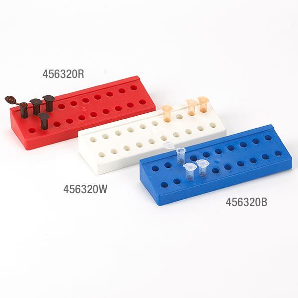 Rack for 1.5mL and 2.0mL Microcentrifuge Tubes, Blue-456320B