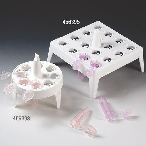 Float Rack for 1.5mL Microcentrifuge Tubes, Square, 16-Place, 95mm x 95mm, White, 4/Pack-456395