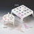 Float Rack for 1.5mL Microcentrifuge Tubes, Round, 8-Place, 65mm Diameter, White, 4/Pack-456398