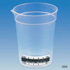 Specimen Container, 6.5oz, with Attached Thermometer Strip, Pour Spout, Graduated-5926
