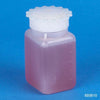 Bottle with Screwcap, Wide Mouth, Square, PE (Cap: PP), 100mL-600610-10