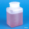 Bottle with Screwcap, Wide Mouth, Square, PE (Cap: PP), 500mL, 25/Bag, 6 Bags/Unit-600612B