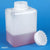 Bottle with Screwcap, Wide Mouth, Square, PE (Cap: PP), 2000mL-600614-6