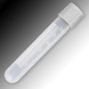 Sample Tube, 4mL, External Threads, White Graduations & Marking Area, Round Bottom-6054