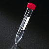 Centrifuge Tube, 15mL, Attached Red Screw Cap, Acrylic, STERILE, 50/Rack, 10 Racks/Unit-6273