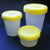 Container: Histology, 250mL (8oz), Graduated, with Separate Yellow Screwcap-6540