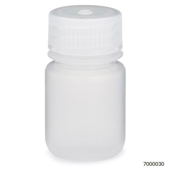 Bottle, Wide Mouth Bottle, Attached PP Screw Cap, 30mL, 12/Pack-7000030