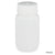 Bottle, Wide Mouth, HDPE Bottle, Attached PP Screw Cap, 125mL, 12/Pack-7010125