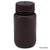 Bottle, Wide Mouth, HDPE Bottle, Attached PP Screw Cap, Amber, 125mL, 12/Pack-7010125AM