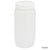 Bottle, Wide Mouth, HDPE Bottle, Attached PP Screw Cap, 2 Litres (0.5 Gallons)-7012000
