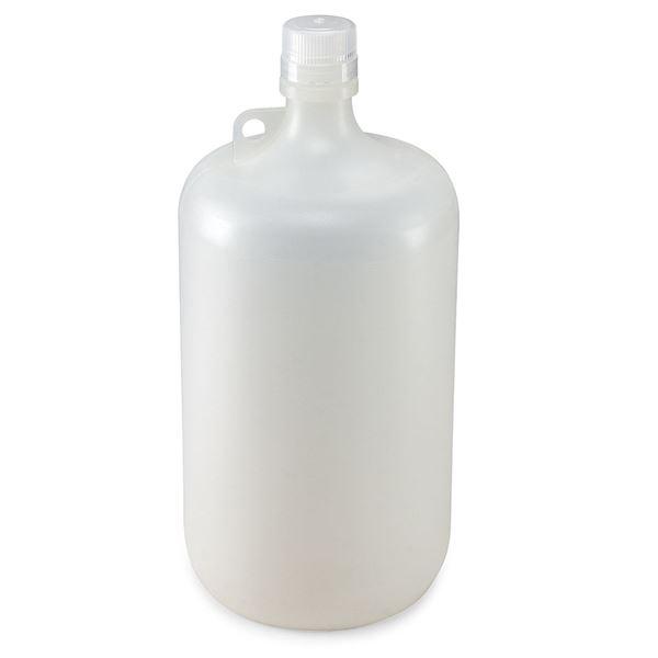 Bottle, Narrow Mouth Bottle, Attached PP Screw Cap, 4 Litres (1 Gallon)-7054000