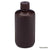 Bottle, Narrow Mouth, HDPE Bottle, Attached PP Screw Cap, Amber, 250mL, 12/Pack-7060250AM