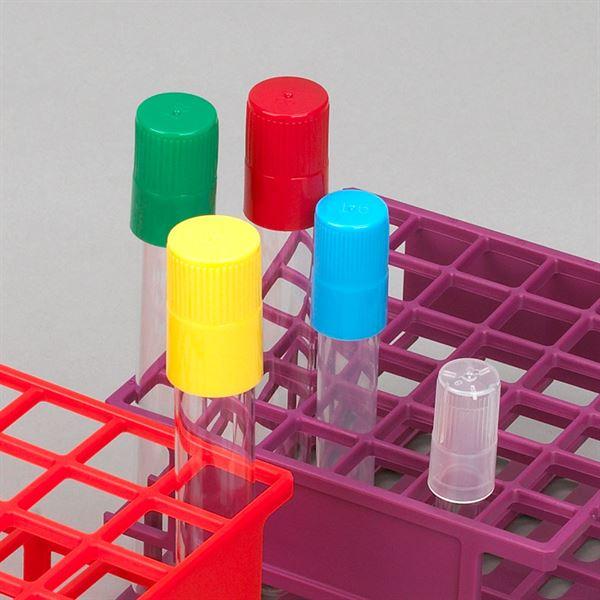 Diamond Culture Tube Cap for 20mm Glass Culture Tubes, Clear, 100/Bag, 5 Bags/Carton-118156C