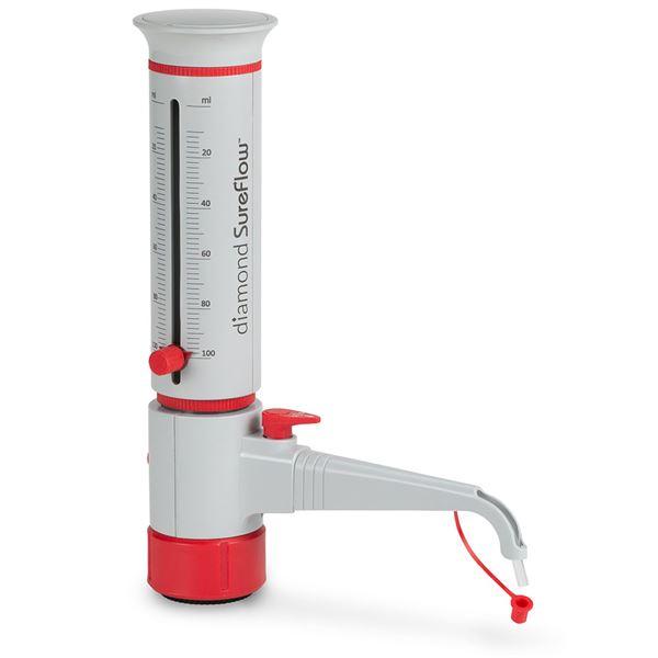 Bottle Top Dispenser, with Recirculation, 10.0mL to 100.0mL, 2.0mL increments-GBTD-R-100