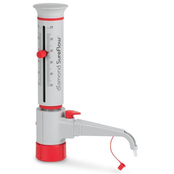 Bottle Top Dispenser, with Recirculation, 5.0mL to 50.0mL, 1.0mL increments-GBTD-R-50