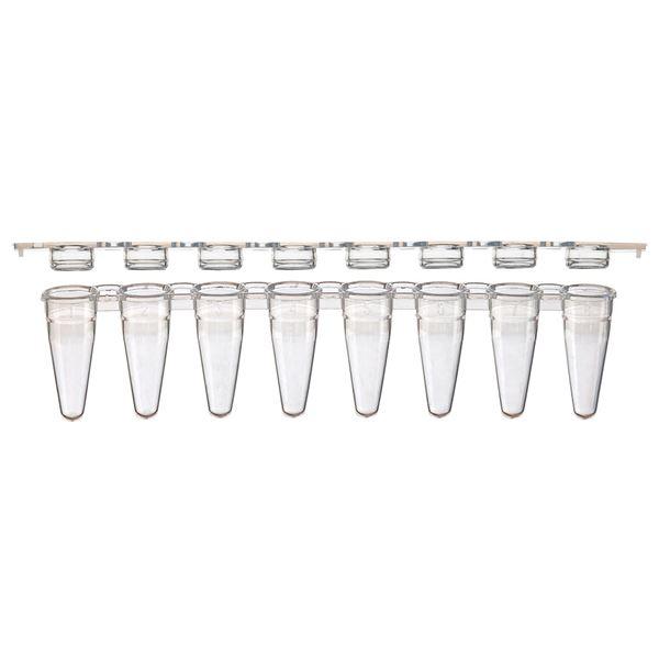 0.1mL 8-Strip Tubes, Low Profile, White-PCR-STR-01FW