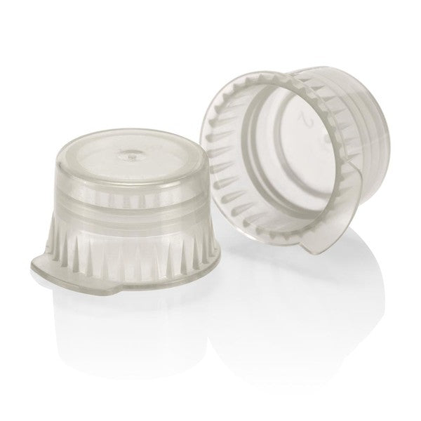 Snap cap, Translucent gray, PE, for, 12/13mm vacuum and Test tubes, 1000/Bag - 113142A