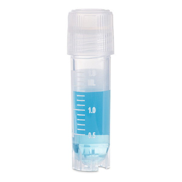 Cryogenic Vials, 2.0ml, Strl,Ext Threads, A-SC w O-ring seal, RB, SS, PG, WS, 500/Cs - 3032-2