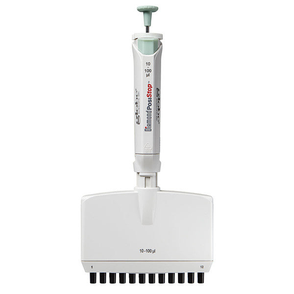 Pipette, Diamond PosiStop, Fully, Autoclavable,12-channel, 10-100ul, Green - 3365-100