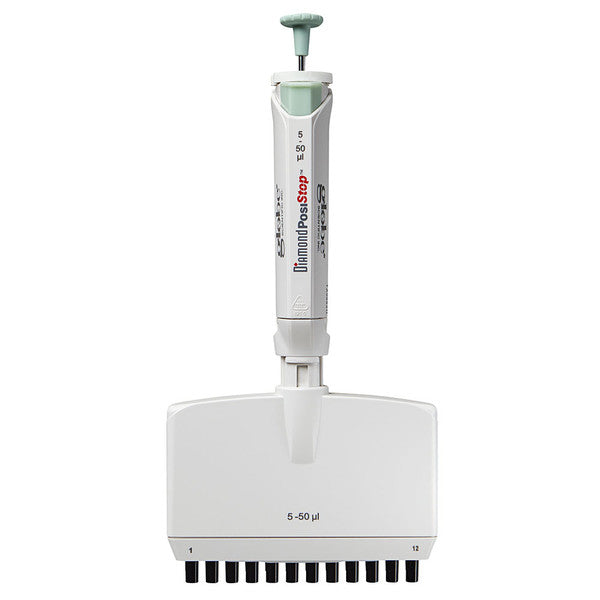 Pipette, Diamond PosiStop, Fully, Autoclavable,12-channel, 5-50ul, Green - 3365-50