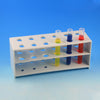 Rack, 12-place, PP, white, for 12mm tubes - 456105