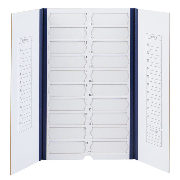 Slide folder, cardboard, for 20 slides, blue - 513025B