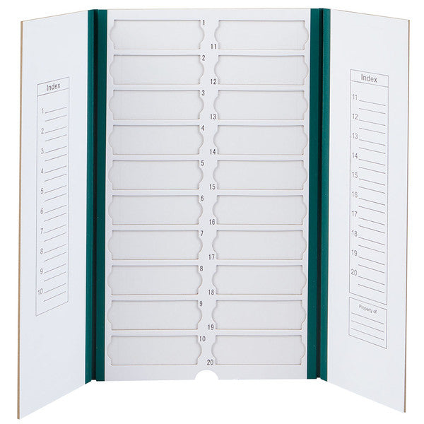 Slide folder, cardboard, for 20 slides, green - 513025G