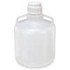 Carboy, Round with Handles, LDPE, 15 L, White PP Screwcap,Molded Graduations, 100/Cs - 7250015