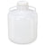 Carboy,Wide Mouth w handles, LDPE, 15 L, White PP Screwcap,Molded Graduations, 100/Cs - 7260015