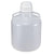 Carboy, Round with Handles, HDPE, 10 L, White PP Screwcap,Molded Graduations, 100/Cs - 7340010