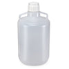 Carboy, Round with Handles, HDPE, 20 L, White PP Screwcap,Molded Graduations - 7340020