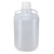 Carboy, Round with Handles, HDPE, 20 L, White PP Screwcap,Molded Graduations - 7340020