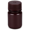 Bottle, Amber Wide Mouth,Round,HDPE,30mL, Bulk Packed, Bottles and Caps Separate, 1000/Cs - 7510030AMBKS