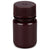 Bottle, Amber Wide Mouth,Round,HDPE,30mL, Bulk Packed, Bottles and Caps Separate, 1000/Cs - 7510030AMBKS