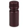 Bottle,Amber Narrow Mouth,Round,HDPE,4mL, Bulk Packed, Bottles and Caps Separate, 200/CS - 7560004AMBKS