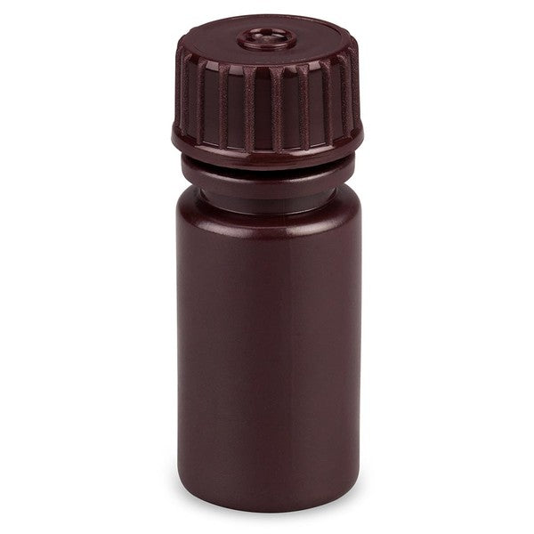 Bottle,Amber Narrow Mouth,Round,HDPE,4mL, Bulk Packed, Bottles and Caps Separate, 200/CS - 7560004AMBKS