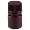 Bottle,Amber Narrow Mouth,Round,HDPE,8mL, Bulk Packed, Bottles and Caps Separate, 200/CS - 7560008AMBKS