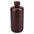 Bottle,Amber Narrow Mouth,Rnd,HDPE,500mL, Bulk Packed, Bottles and Caps Separate, 12/CS - 7560500AMBKS