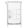 Beaker, Globe Glass, 20mL, ASTM E960, Low Form Griffin Style, Dual Graduations, 12/Box - 8010020