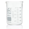 Beaker, Globe Glass, 600mL, ASTM E960, Low Form Griffin Style, Dual Graduations, 6/Box - 8010600
