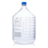 Bottle, Media, Globe Glass, 10000mL, GL45 Screw Cap, Dual Graduations - 810010K