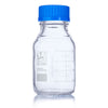 Bottle, Media, Globe Glass, 250mL, GL45 Screw Cap, Dual Graduations, 10/Box - 8100250